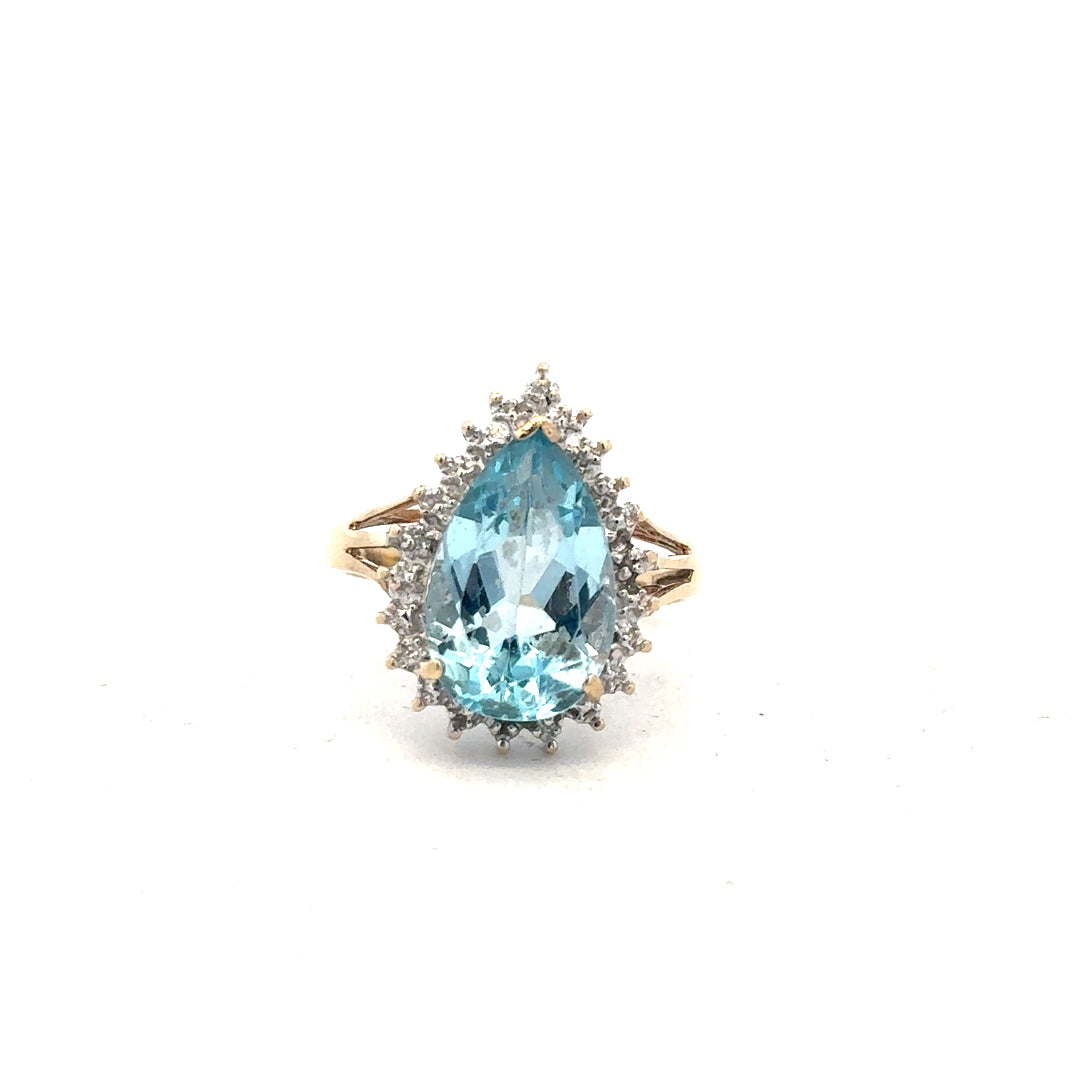 9ct yellow gold diamond ring size M1/2 with sparkling diamonds, unbranded jewelry, elegant and finely crafted.