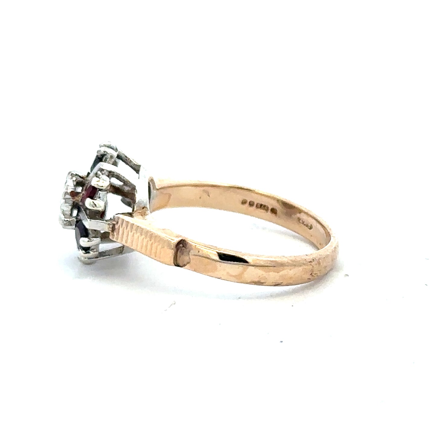 9ct yellow gold diamond ring in size M1/2 featuring a sparkling diamond, unbranded jewelry piece with elegant design.