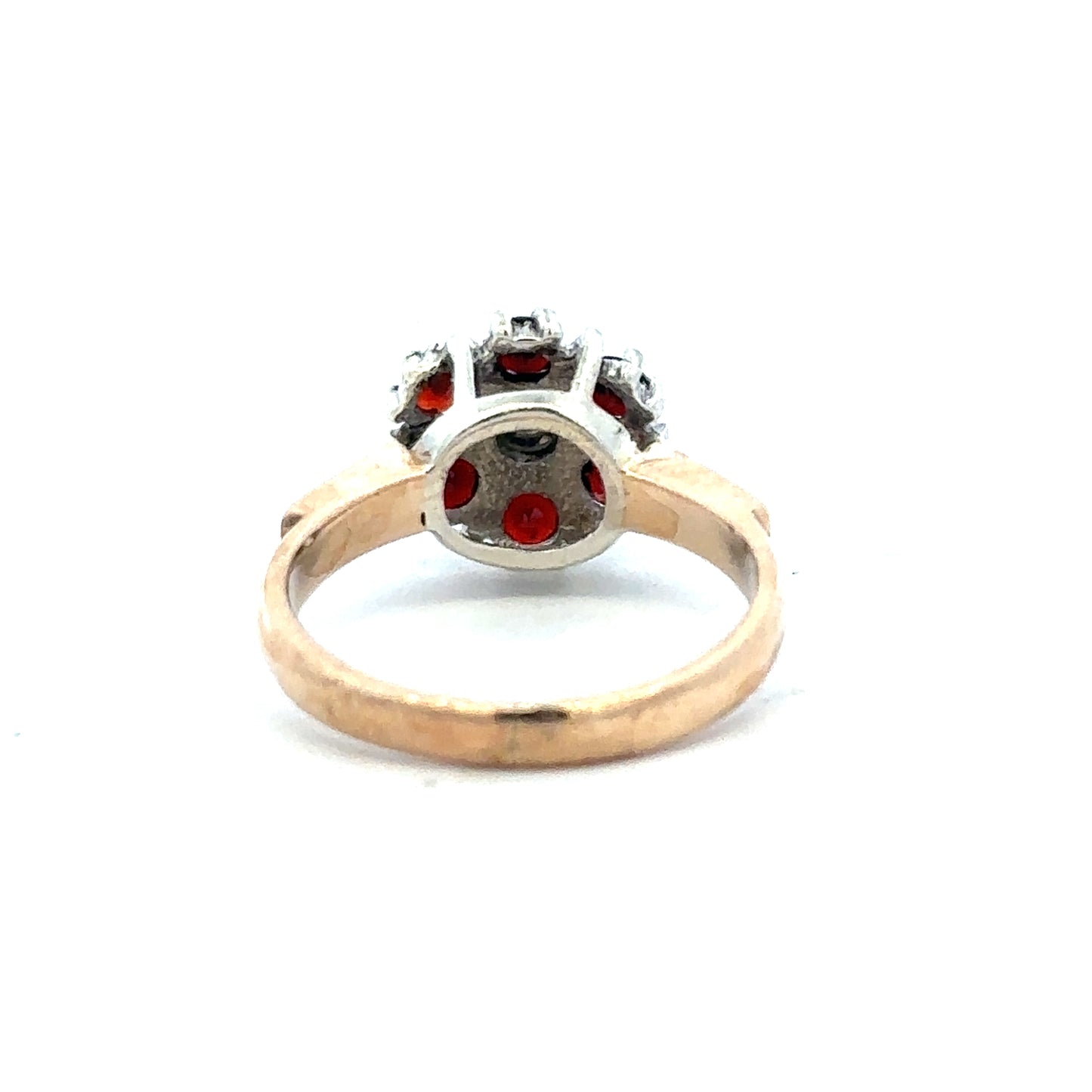 9ct yellow gold diamond ring in size M1/2 with sparkling diamonds, featuring a classic design and unbranded finish.