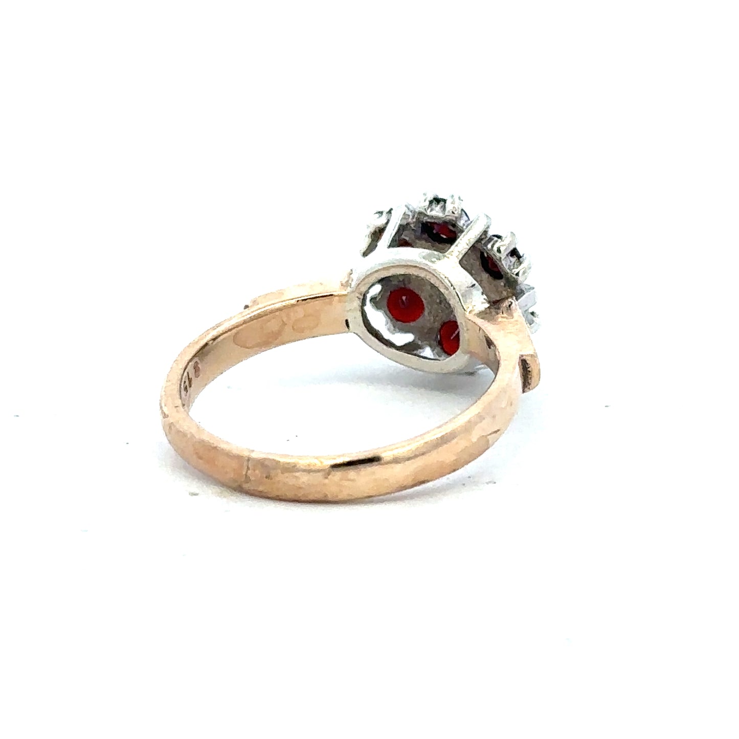 9ct yellow gold diamond ring in size M1/2, featuring a sparkling diamond set in an elegant unbranded design.