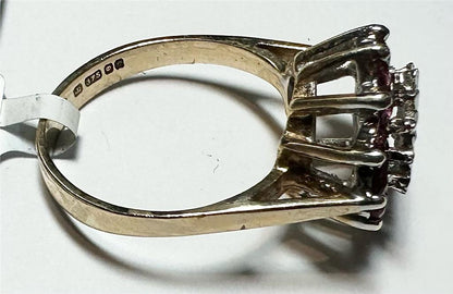 9ct yellow gold diamond ring in size N, featuring a sparkling diamond setting, unbranded jewelry piece.