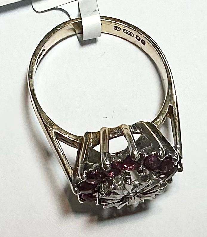 9ct yellow gold diamond ring in size N with a sparkling diamond setting, unbranded jewelry piece.