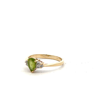 9ct yellow gold diamond ring in size N1/2, featuring a sparkling diamond setting, unbranded jewelry, elegant and classic design