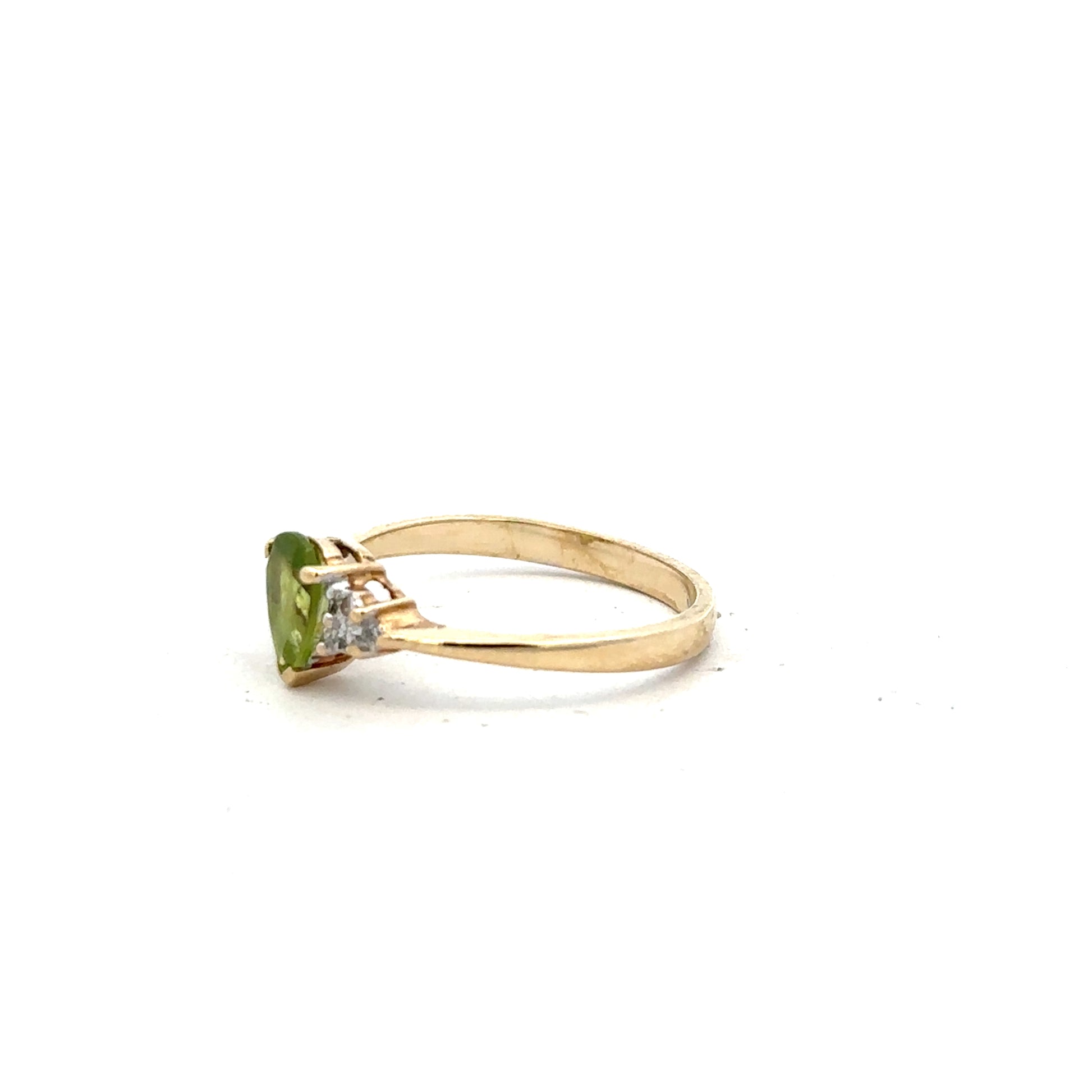 9ct yellow gold diamond ring in size N1/2, featuring sparkling diamonds and a sleek design.