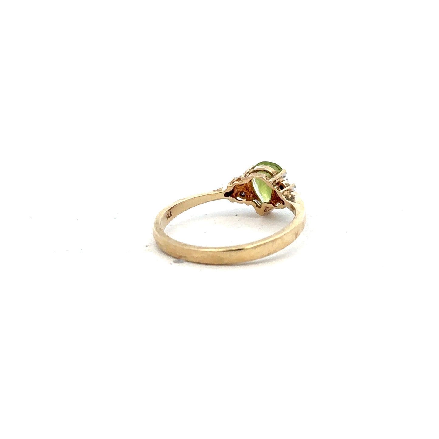 9ct yellow gold diamond ring size N1/2 with sparkling diamonds, unbranded jewelry, showcasing elegant craftsmanship and fine detail.