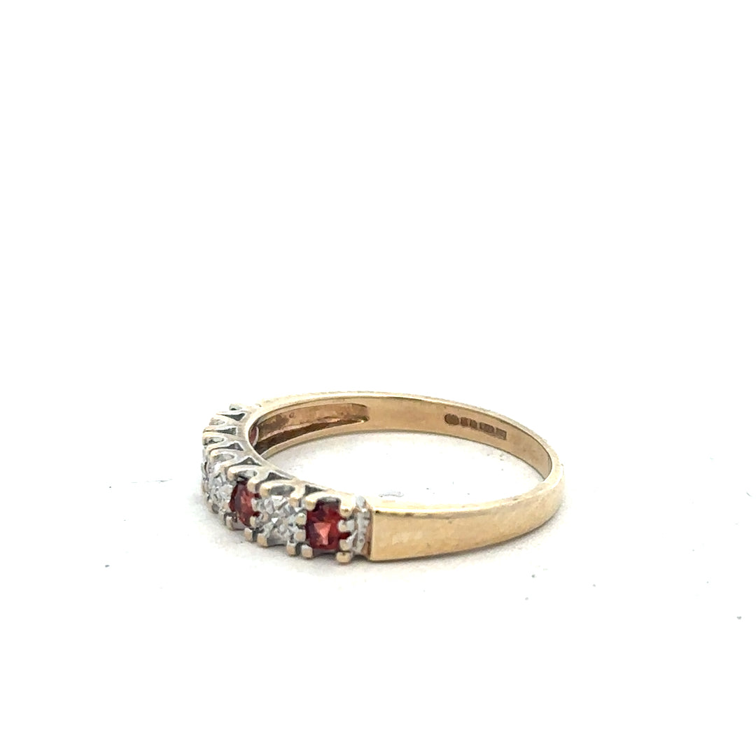 9ct yellow gold diamond ring size O1/2 with sparkling diamonds, unbranded jewelry, showcasing elegant design and craftsmanship.
