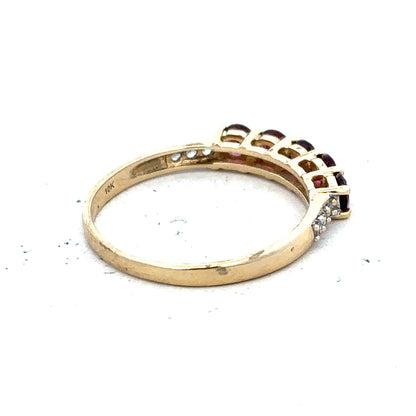 9ct yellow gold diamond ring size R1/2 featuring a sparkling diamond setting, unbranded jewelry design.