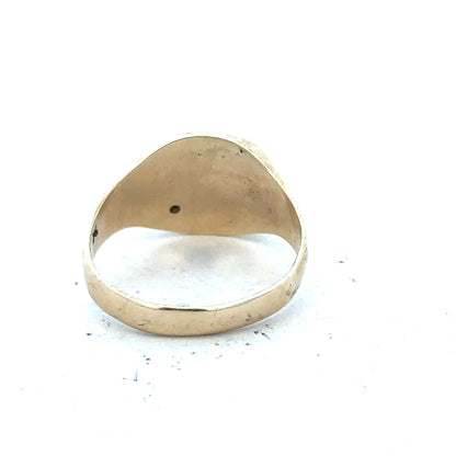 9ct yellow gold diamond ring in size T featuring a sparkling diamond, unbranded jewelry piece with elegant design.