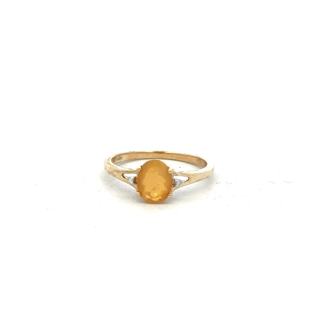 9ct yellow gold diamond ring size T1/2, unbranded jewelry featuring a sparkling diamond setting and a polished gold band.