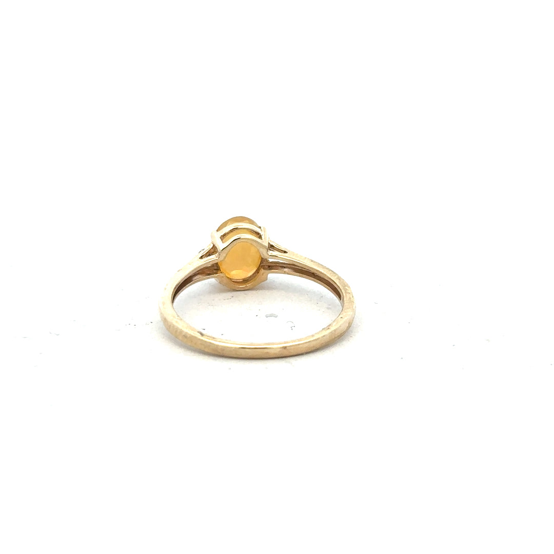 9ct yellow gold diamond ring size T1/2 with sparkling diamonds, unbranded jewelry, showcasing elegant craftsmanship and classic design.
