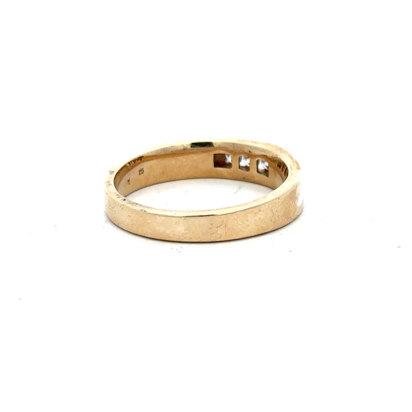 9ct yellow gold diamond ring in size Y with sparkling diamonds, unbranded jewelry piece with elegant design.