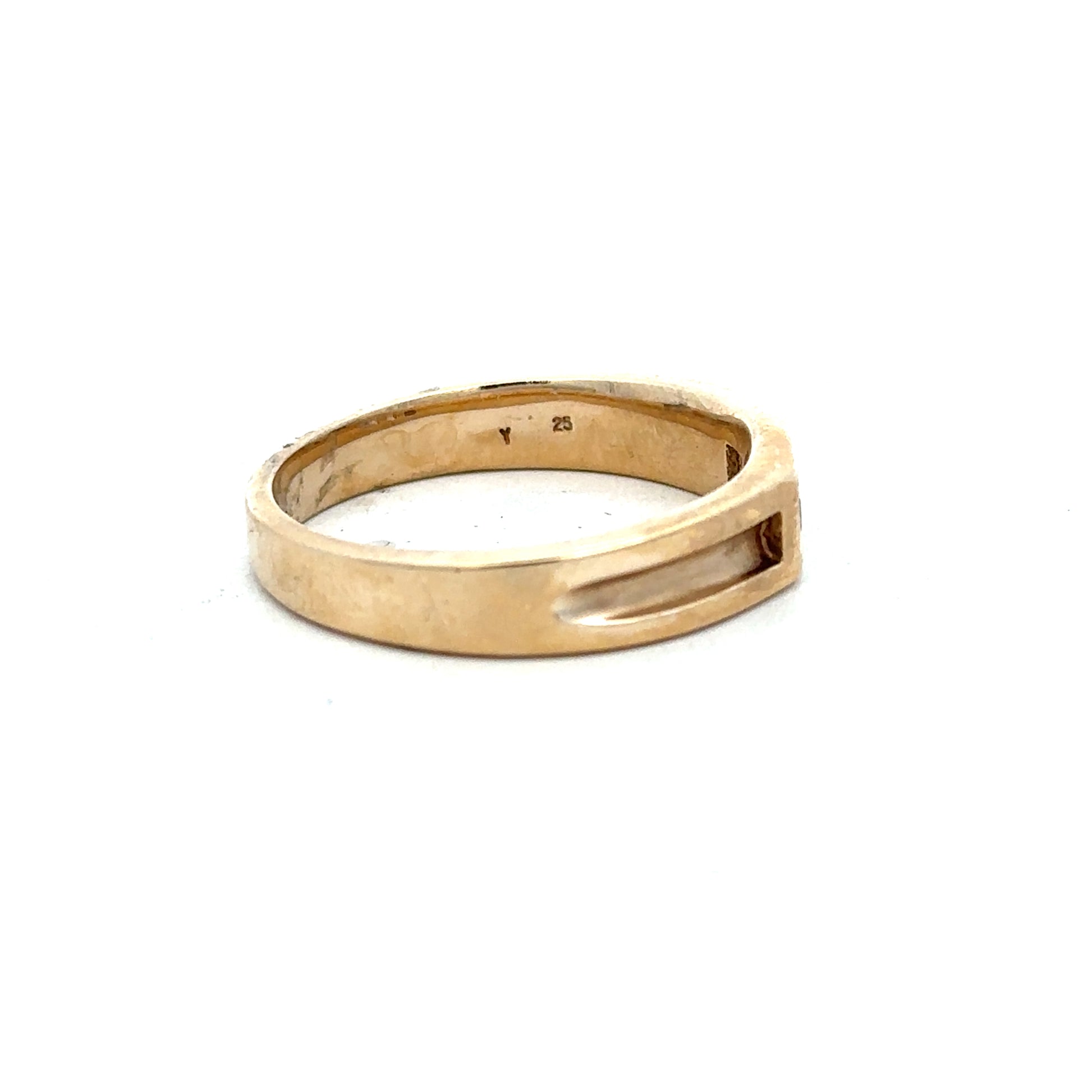 9ct yellow gold diamond ring size Y with sparkling diamonds, unbranded jewelry piece, elegant and classic design.
