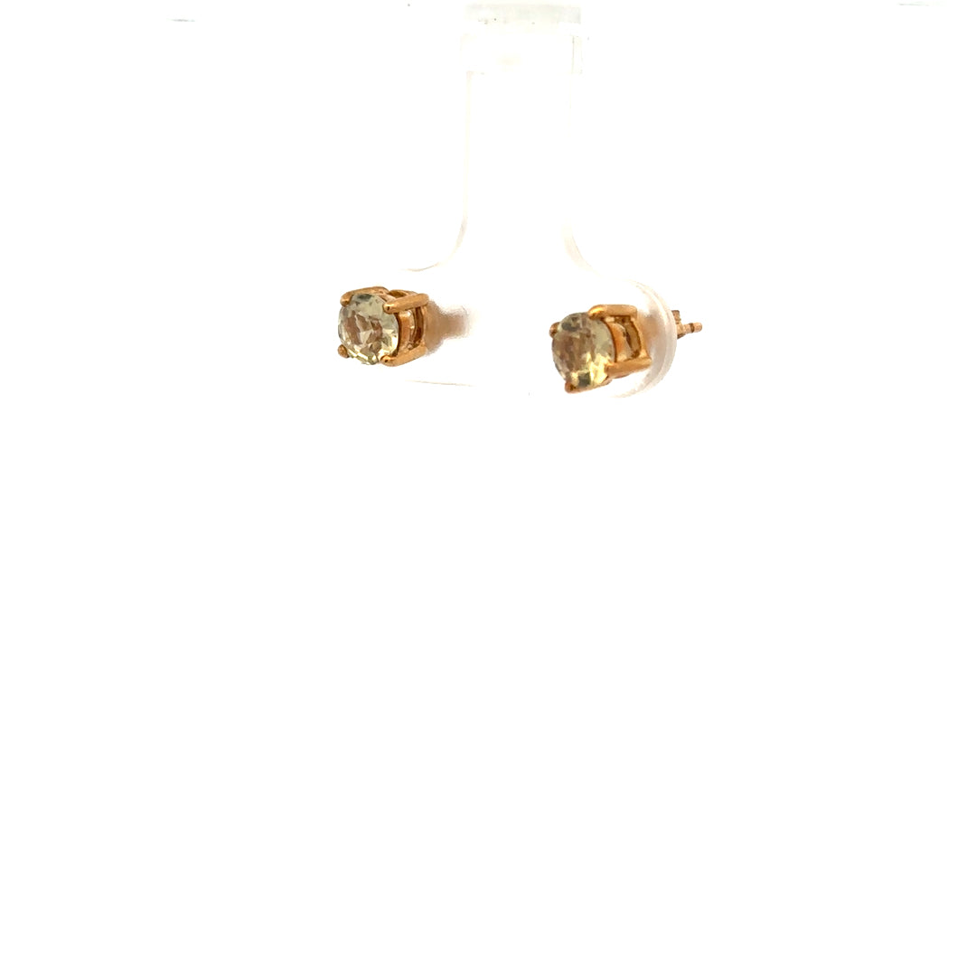 9ct yellow gold earrings weighing 1.2g, unbranded, featuring a simple, elegant design suitable for everyday wear.