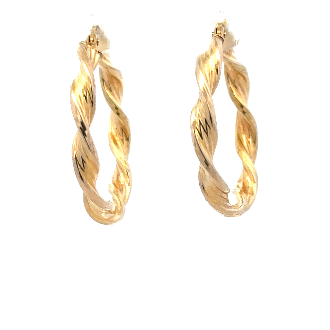 9ct yellow gold earrings weighing 1.6g, featuring a classic design, unbranded jewelry for everyday wear.