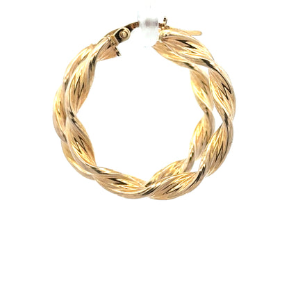 Pair of 9ct yellow gold earrings weighing 1.6g, simple and elegant unbranded jewelry with a classic design.