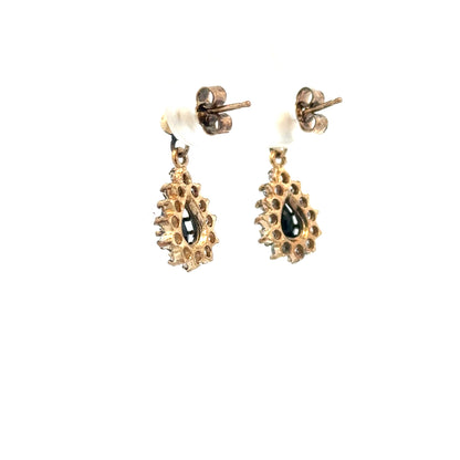 9ct yellow gold earrings weighing 1.8g, featuring a simple elegant design, unbranded jewelry for everyday wear.