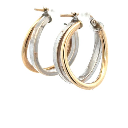 Pair of 9ct yellow gold earrings weighing 2.3g, unbranded, with a classic design suitable for everyday wear.