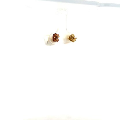 9ct yellow gold earrings, lightweight jewelry with a classic design, weighing 2.6g, unbranded elegant ear accessories