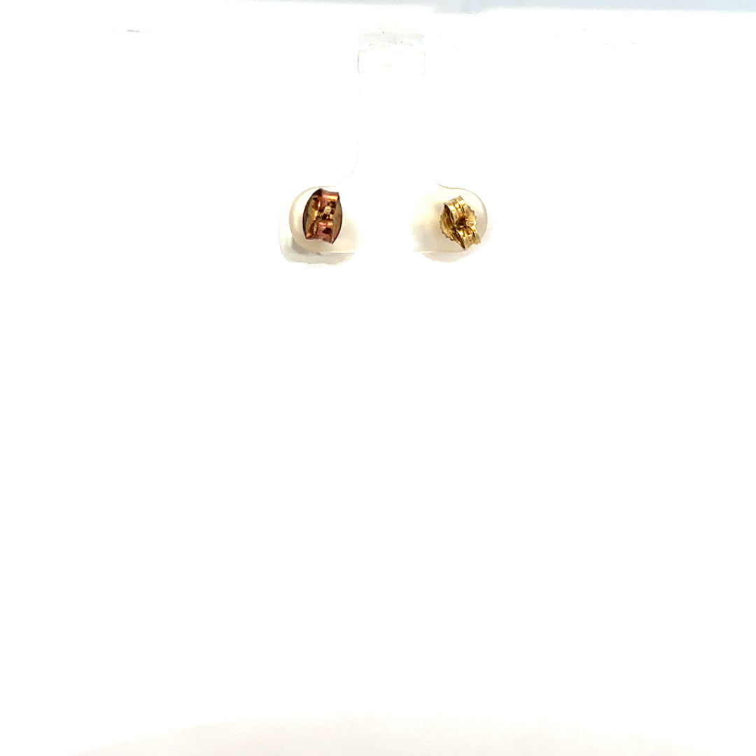 9ct yellow gold earrings weighing 2.6g, featuring a simple and elegant design, unbranded jewelry for everyday wear