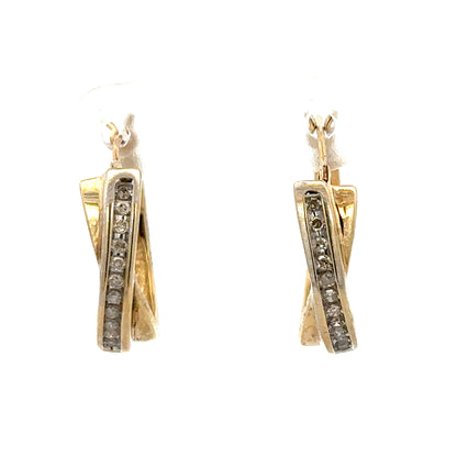 9ct yellow gold hoop earrings weighing 3.5g, unbranded, with a smooth circular design, displayed against a neutral background.