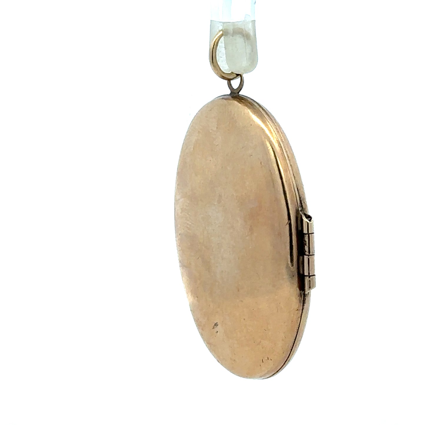 9ct yellow gold locket pendant with a classic design, showcasing detailed craftsmanship and a polished finish.