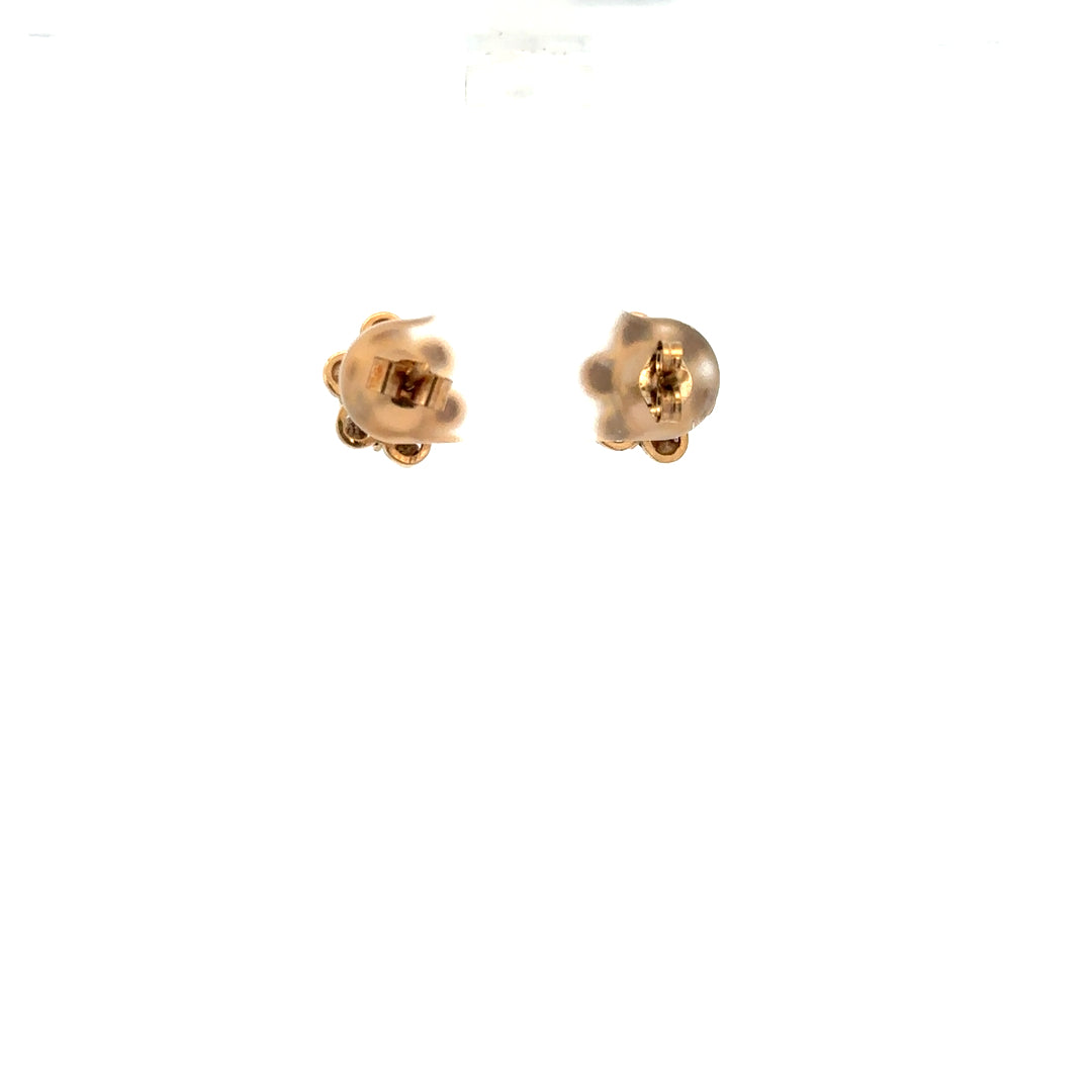 9ct yellow gold opal earrings showcasing vibrant opal stones set in gold, weighing 2.1 grams, unbranded.