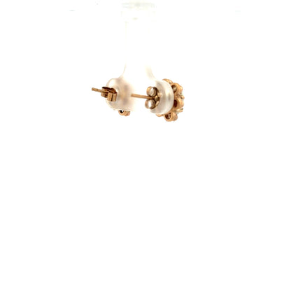 9ct yellow gold opal earrings with vibrant opal stones, showcasing elegant jewelry design and unbranded craftsmanship.