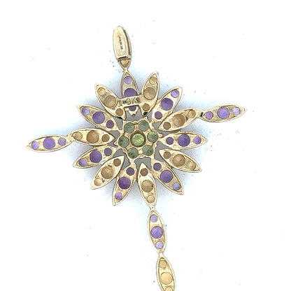 9ct yellow gold pendant weighing 4.6g, unbranded, showcasing a simple elegant design in a close-up image.