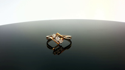 9ct yellow gold ring with a smooth polished band, unbranded, shown on a plain background.
