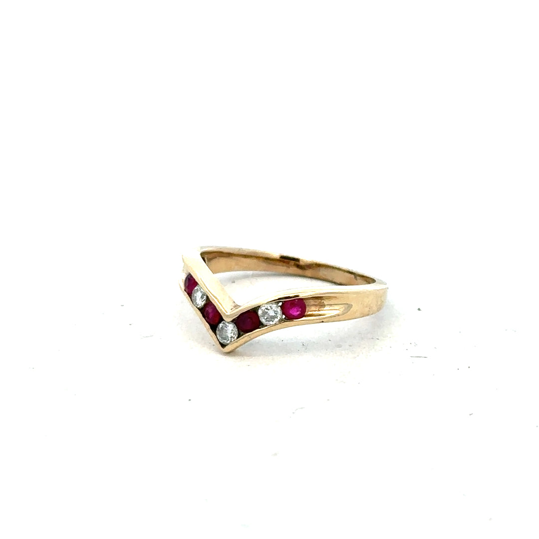 9ct yellow gold ring in size J with a simple band design, unbranded jewelry piece.