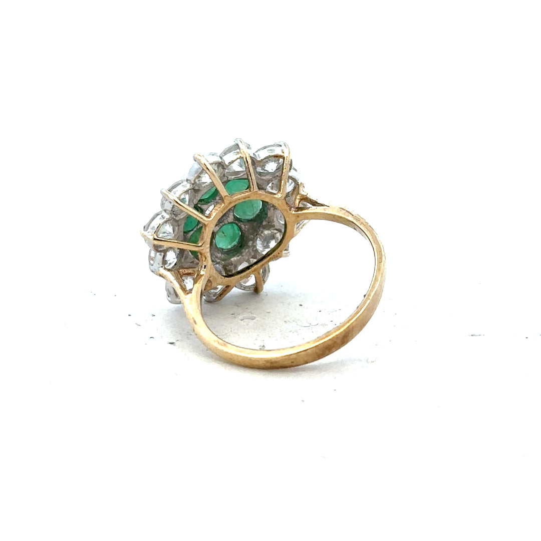 9ct yellow gold ring in size J, featuring a smooth band and classic design, unbranded jewelry piece.