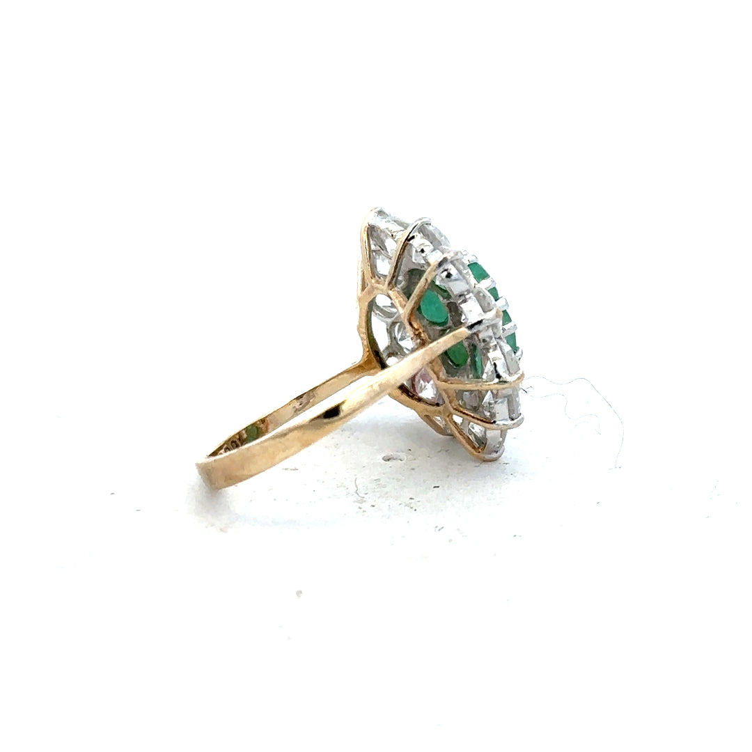 9ct yellow gold ring in size J with a simple smooth band, unbranded, shown in a clear product image.