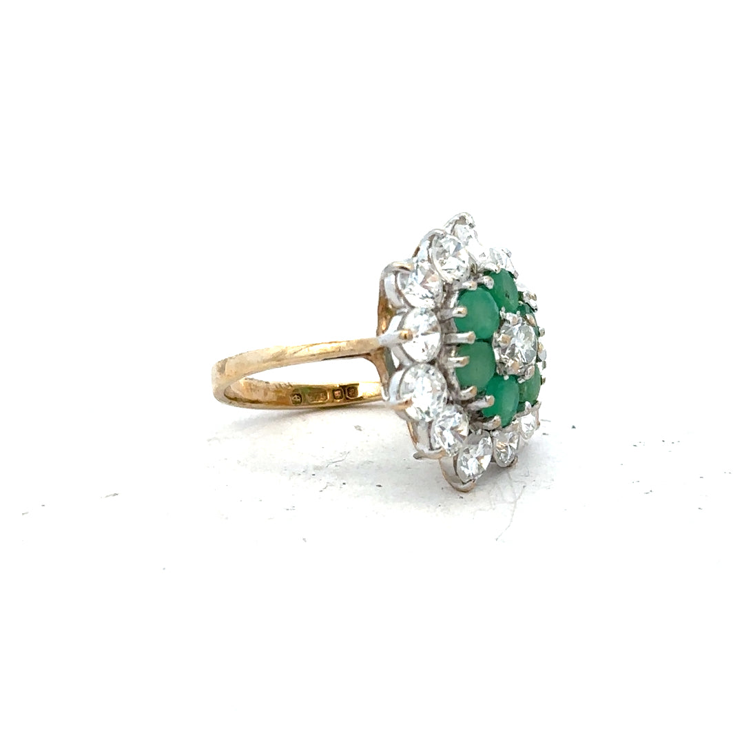 9ct yellow gold ring size J with a smooth polished band, unbranded, showcasing a classic and elegant jewelry design.