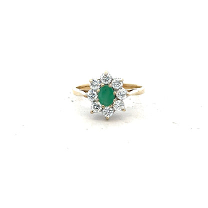 9ct yellow gold ring in size J with a smooth band, unbranded, showcasing a shiny gold finish and classic style.