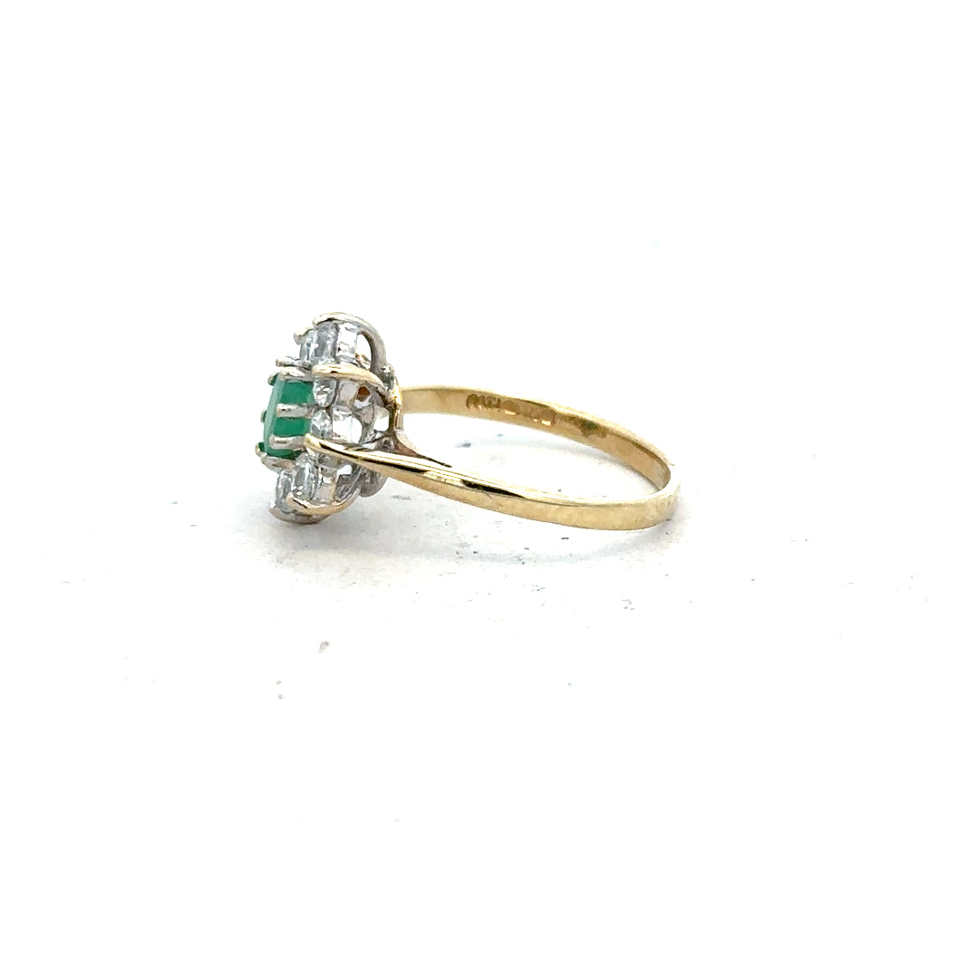 9ct yellow gold ring in size J with a smooth finish, showcasing a classic and elegant jewelry piece.