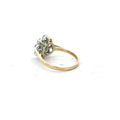 9ct yellow gold ring in size J, featuring a simple band design, unbranded jewelry piece with a smooth finish.