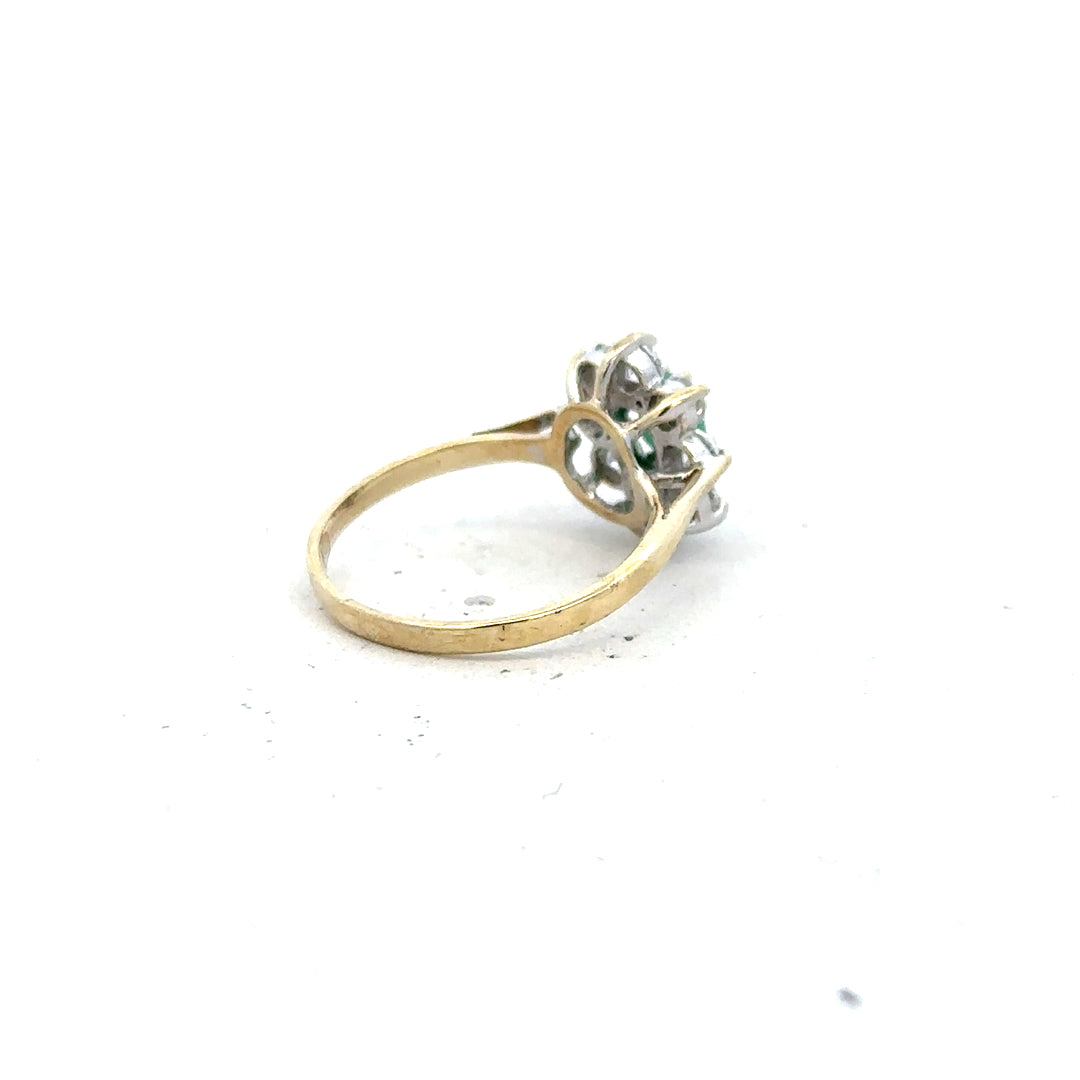 9ct yellow gold ring in size J with a smooth finish, unbranded, available in a classic design for elegant wear.