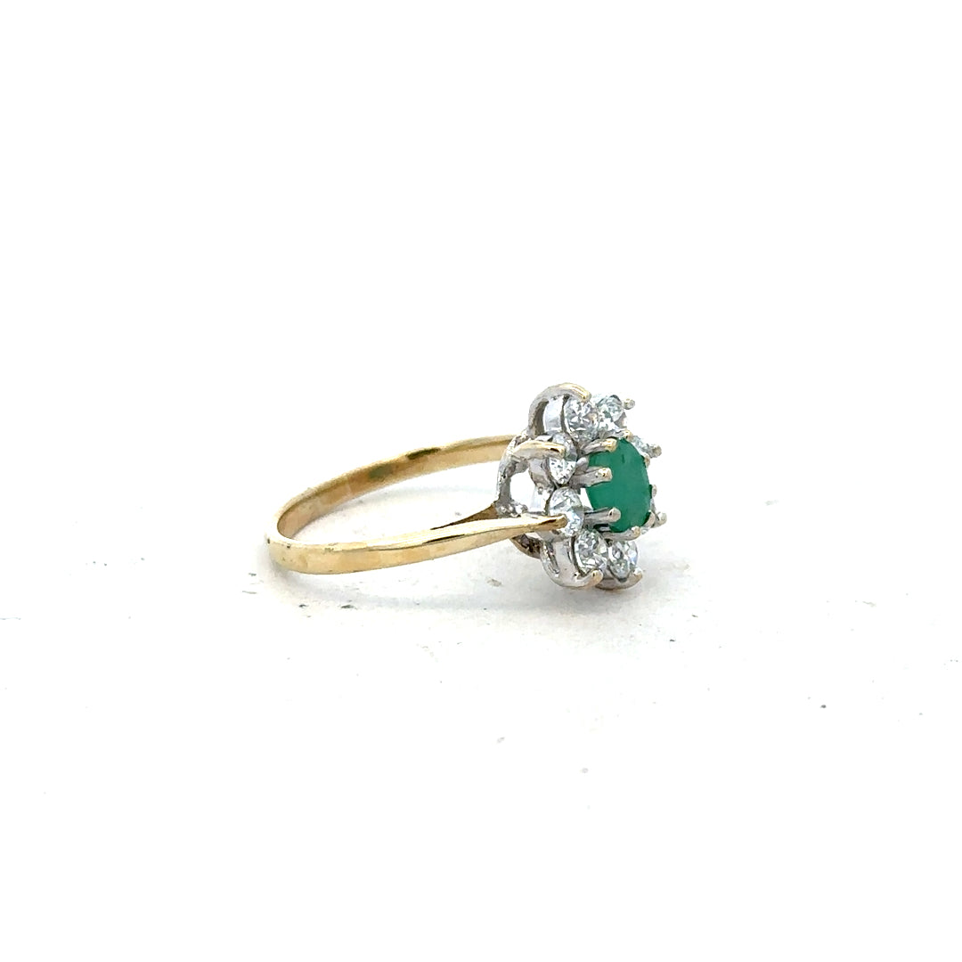 9ct yellow gold ring in size J, featuring a smooth band and polished finish, unbranded jewelry accessory.