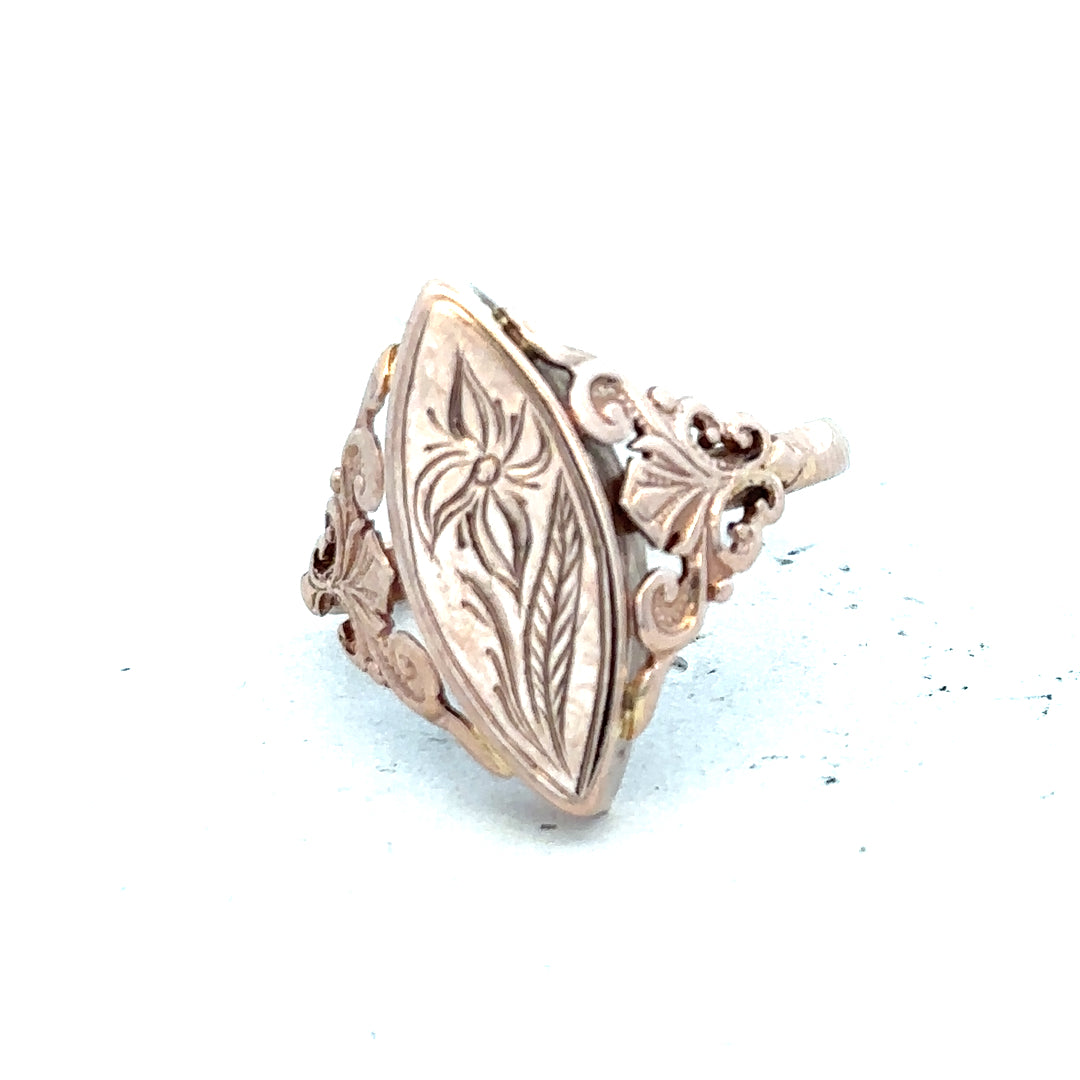 9ct yellow gold ring in size J with a smooth band, unbranded jewelry showcasing classic gold craftsmanship.