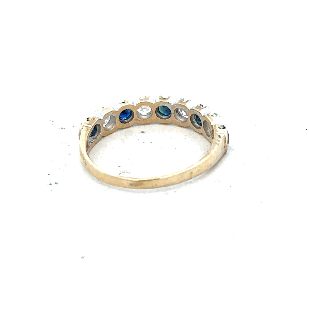 Yellow gold ring in size J, unbranded 9ct gold jewelry, with a smooth, polished finish and classic design.