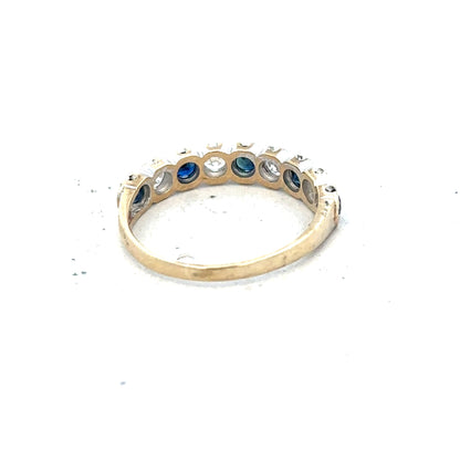 Yellow gold ring in size J, unbranded 9ct gold jewelry, with a smooth, polished finish and classic design.