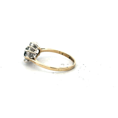9ct yellow gold ring in size J1/2, unbranded, showcasing a smooth polished band suitable for everyday wear.