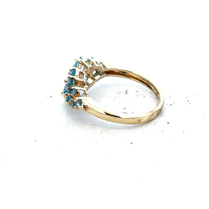 9ct yellow gold ring in size K with a simple, polished band, unbranded jewelry piece for elegant everyday wear.