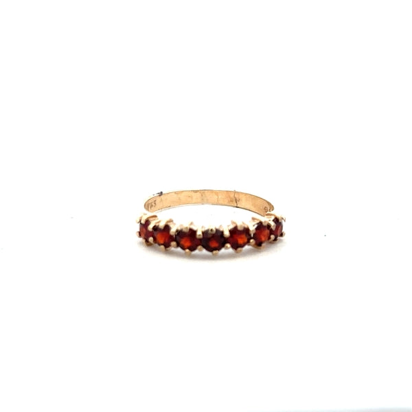 9ct yellow gold ring size K1/2 with a smooth band, unbranded jewelry, shown on a plain background.