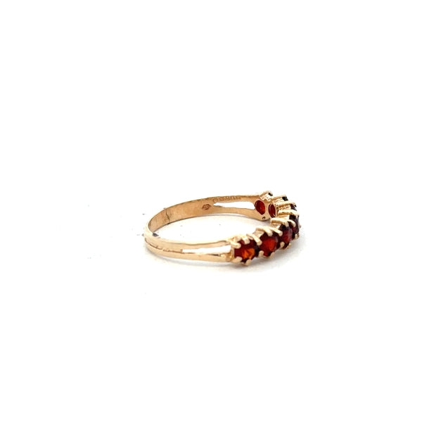9ct yellow gold ring in size K1/2 with a simple band design, unbranded, shown on a plain background.