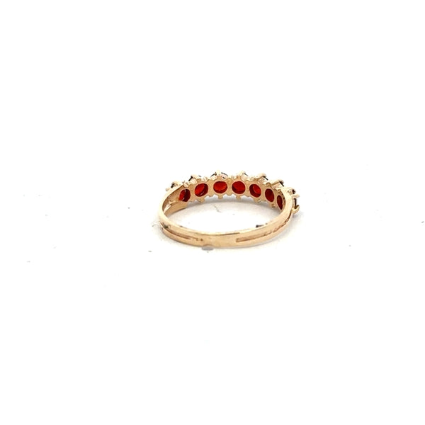 9ct yellow gold ring in size K1/2, unbranded, with a smooth polished band and subtle gold shine, suitable for elegant wear.