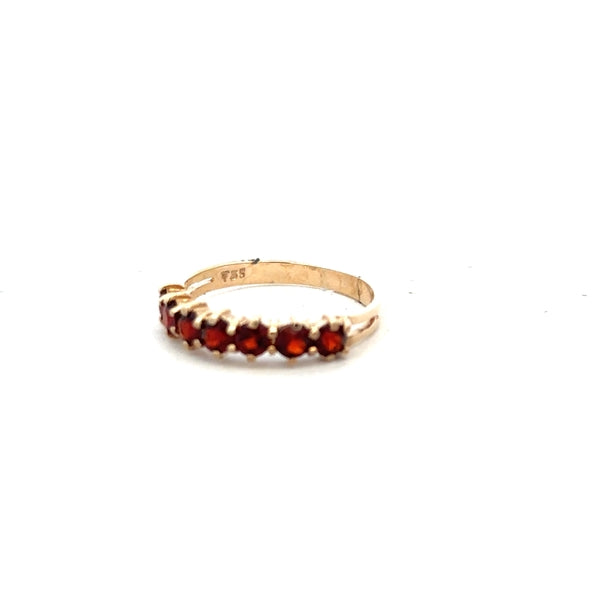 9ct yellow gold ring size K1/2 with a simple polished band, unbranded jewelry, shown on a white background.