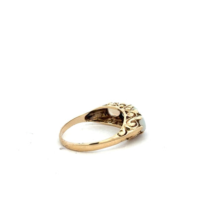 9ct yellow gold ring in size L with a smooth, polished finish, unbranded jewelry for elegant everyday wear.