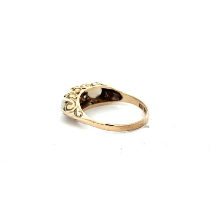 9ct yellow gold ring in size L with a smooth band, unbranded, featuring a classic design suitable for everyday wear.