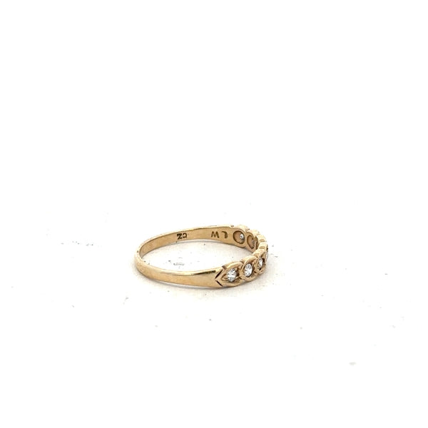 9ct yellow gold ring size L, unbranded jewelry with a smooth polished finish and classic design.